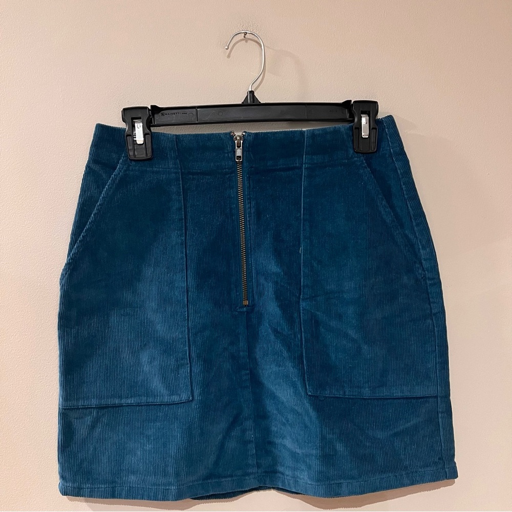 Wild Fable Blue Corduroy Skirt Size 2